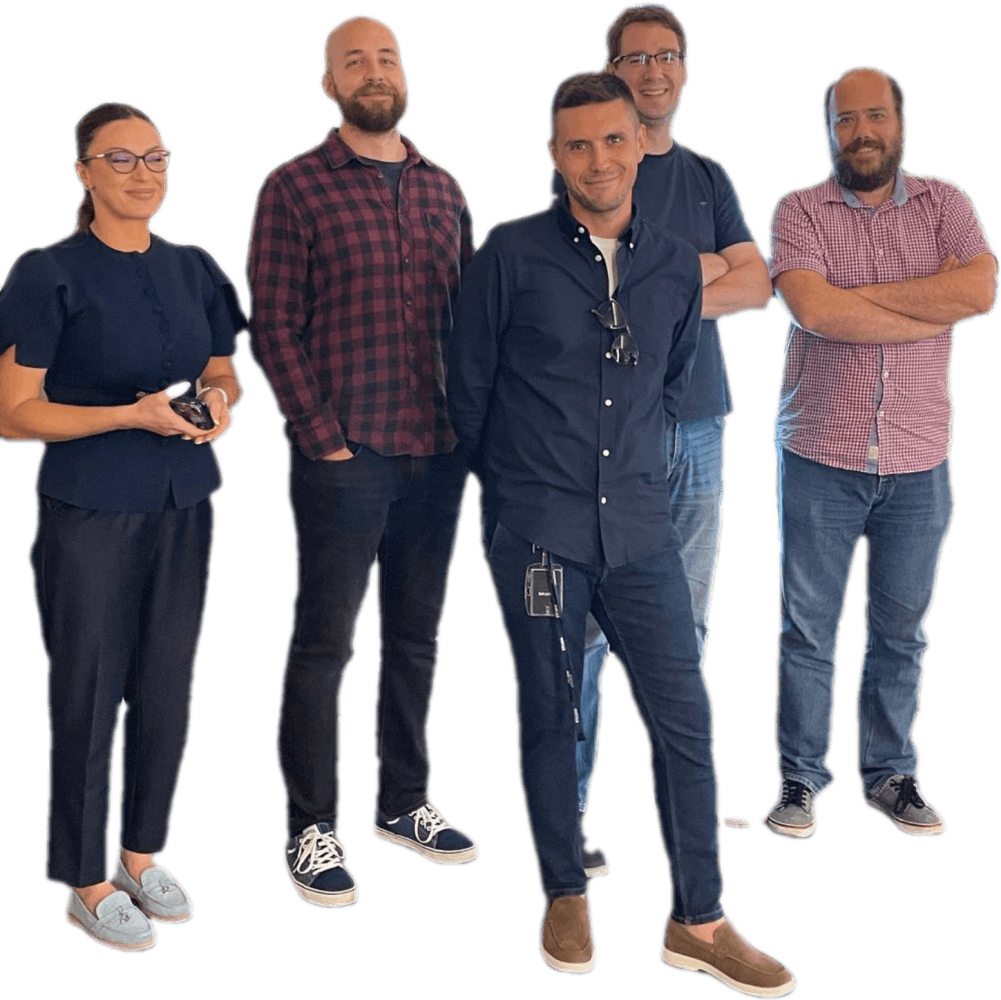 Petra Labaš, Luka Mucić, Tomislav Štimac, Matija Gregur, Ivo Hari - colleagues from Notus